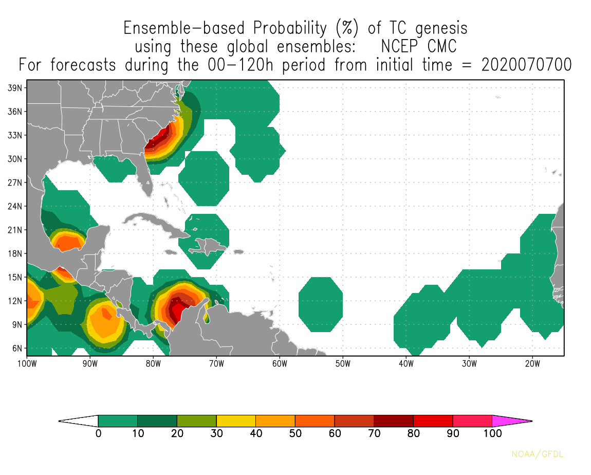 Invest 94L 2020 Hurricane Season Track The Tropics Spaghetti Models