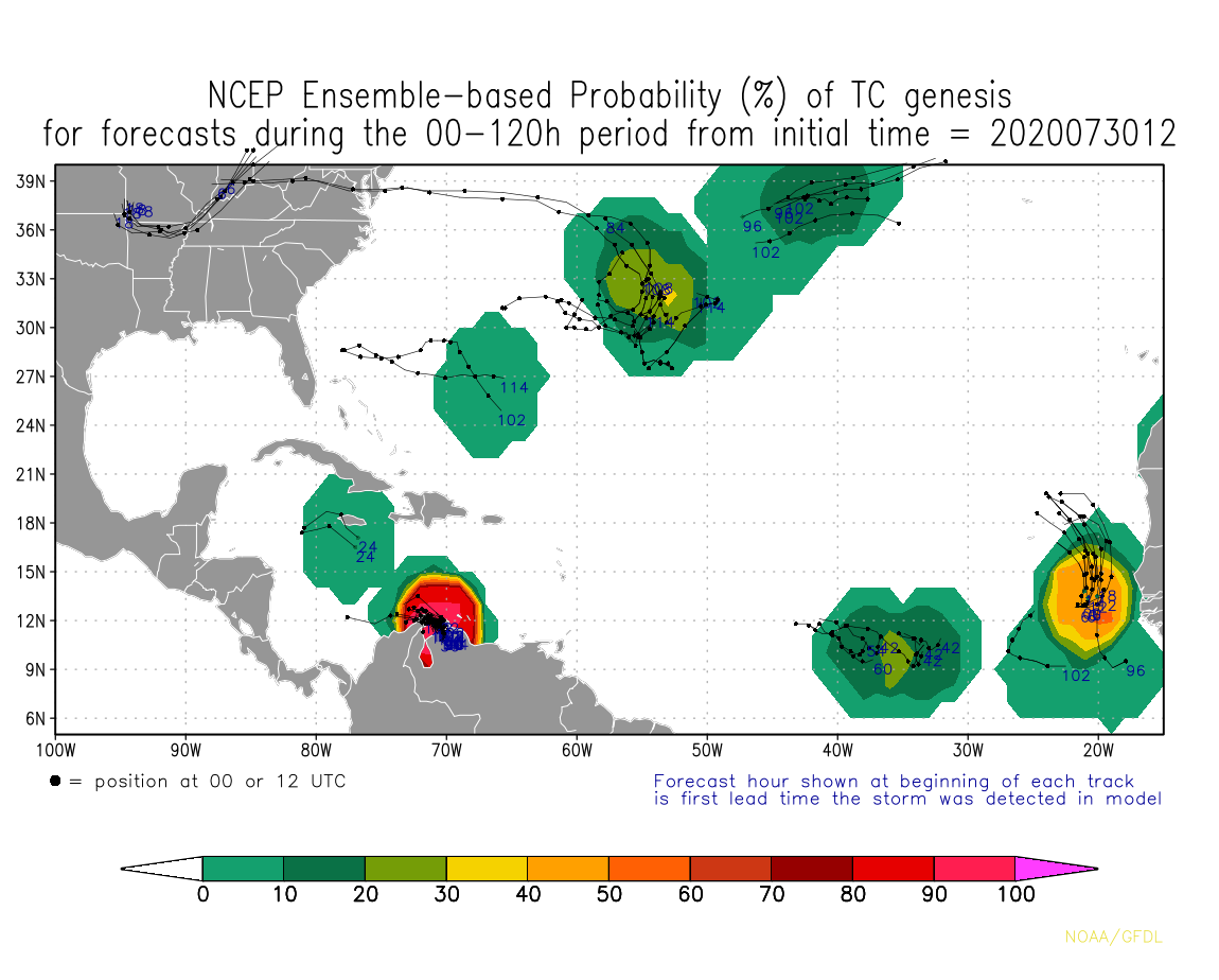 Invest 92L 2020 Hurricane Season Track The Tropics Spaghetti