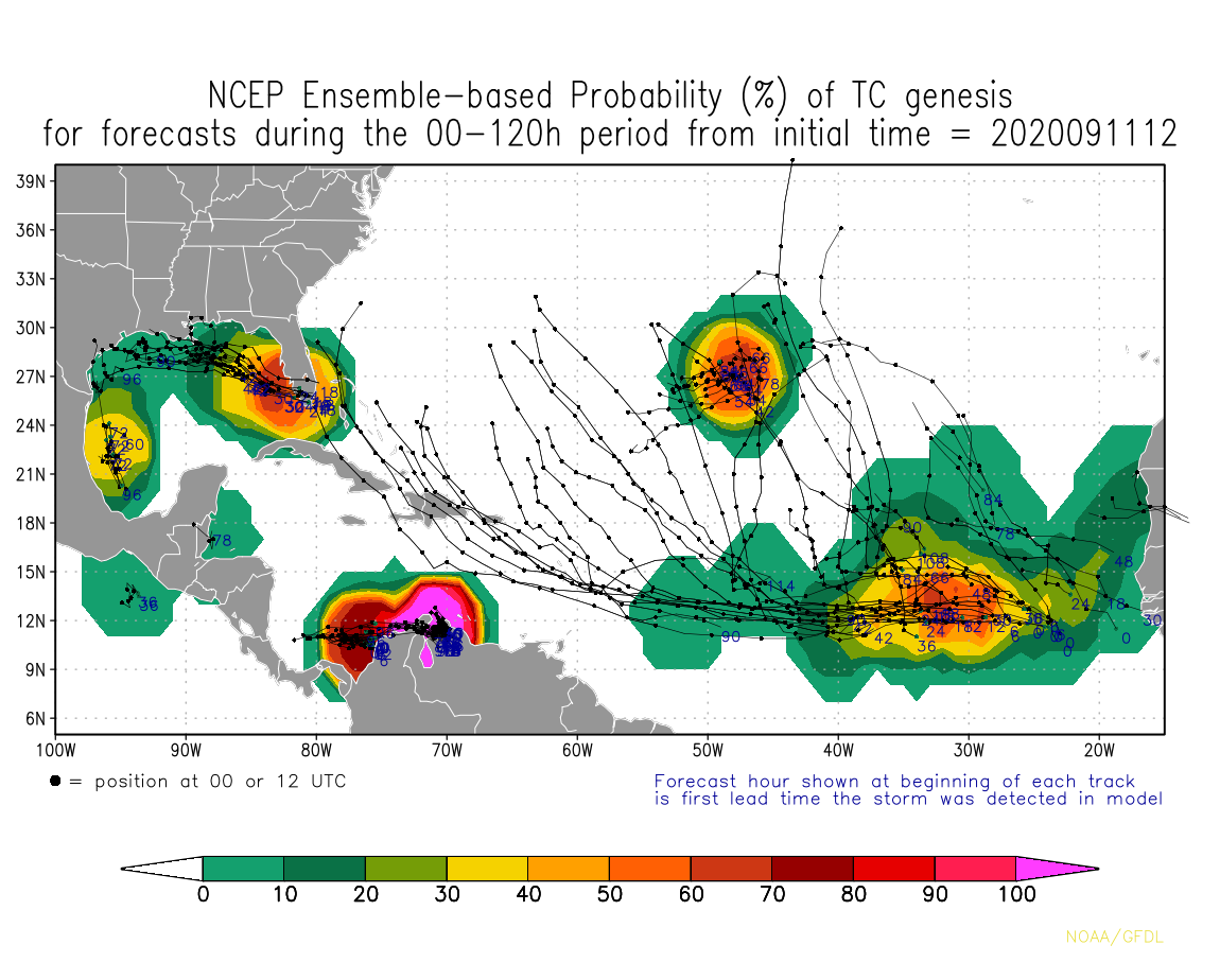 Invest 90L 2020 Hurricane Season Track The Tropics Spaghetti Models